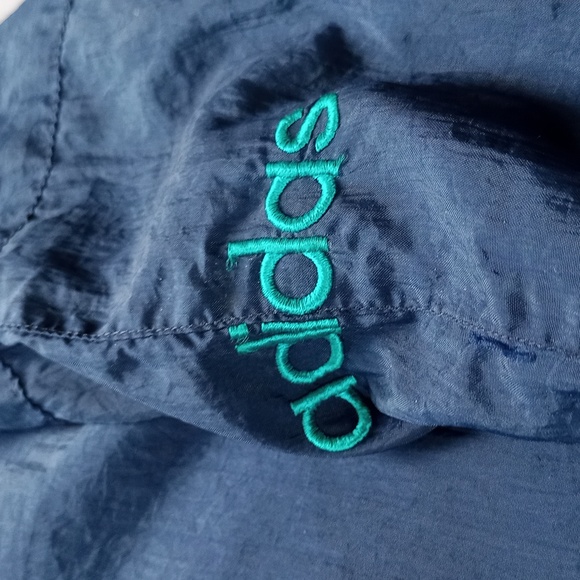 Vintage 90s Adidas Roman Tulis European Soccer School Of Excellent Windbreaker - Picture 4 of 9